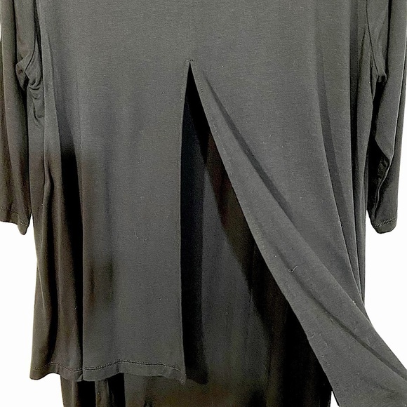 KAREN KANE - DARK BLACK BLOUSE ADORNED WITH TINY SEQUINS, 2 LAYERED- EXC COND B5 - Picture 10 of 15